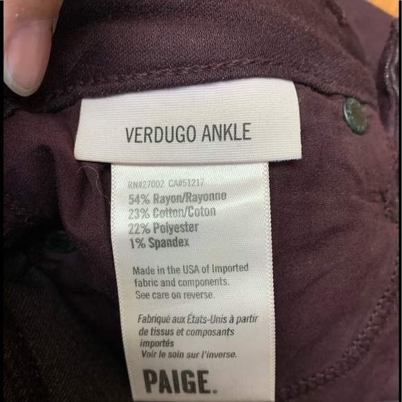 Paige verdugo ankle denim jeans - Picture 5 of 8